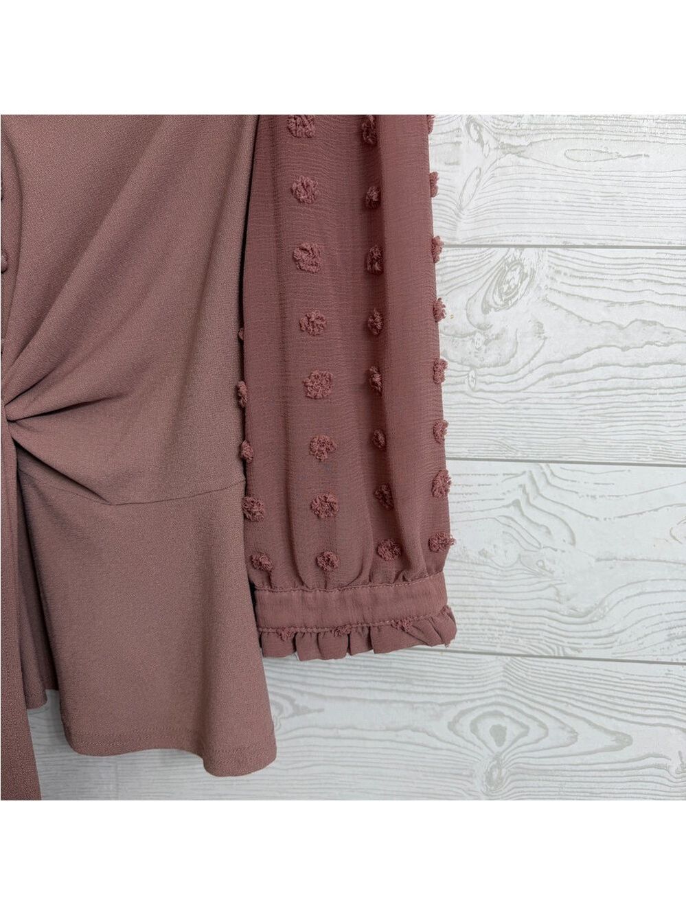 Fifty Street Women’s Retro Dusty Pink Blouse. Size M - Picture 6 of 7